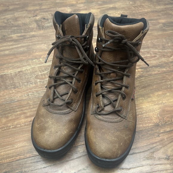 Red Wing EH 664 Men's Brown Leather Waterproof Safety Toe Boots Size 10.5 D USA - Picture 1 of 9